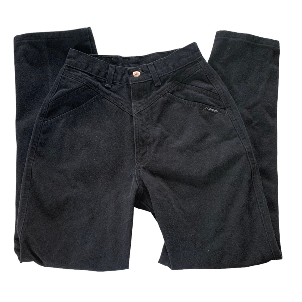 Vintage Rockies Jeans Rocky Mountain Western Wear in Black